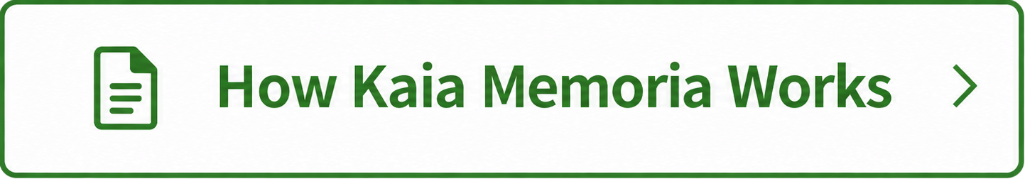 How Kaia Memoria Works